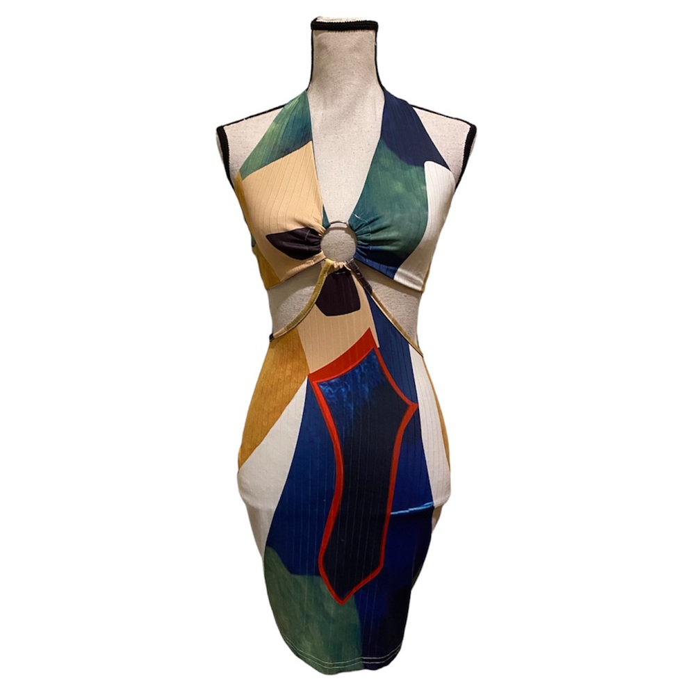 [SHEIN] Cut Out Halter Dress